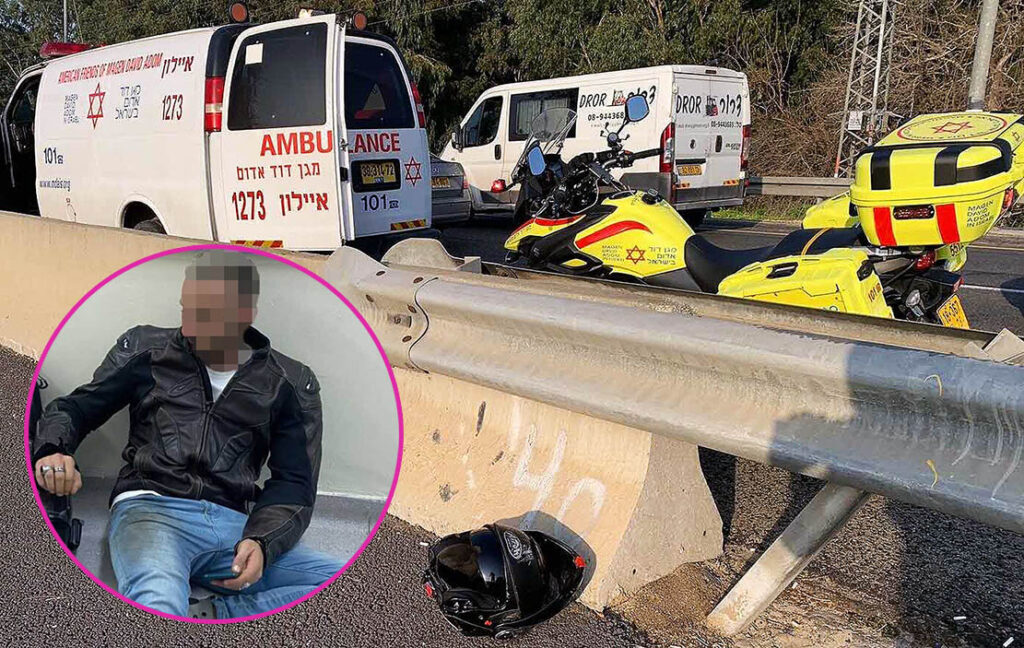 אוי לא: כוכב "האח הגדול" עשה תאונת אופנוע ופונה לבית החולים!