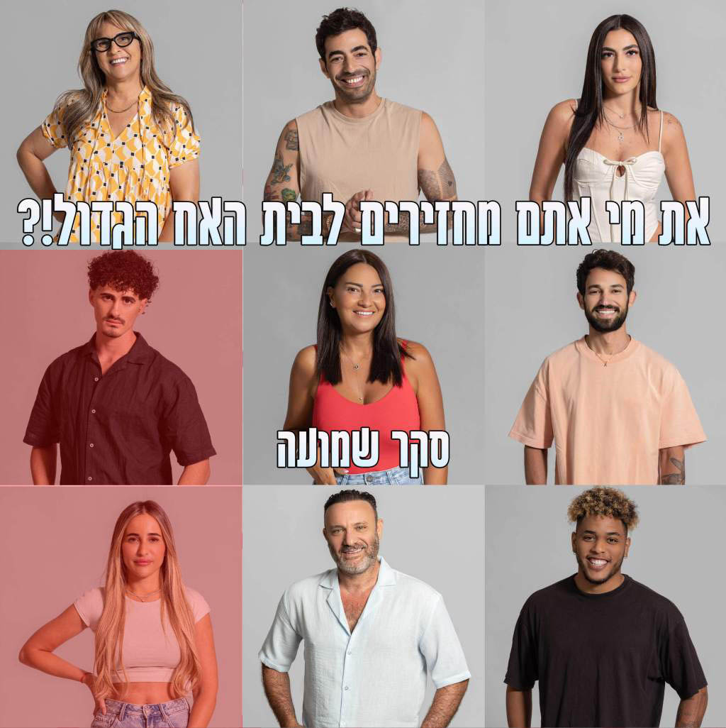 סקר גלגל ההצלה: את מי אתם מחזירים לבית האח הגדול!?